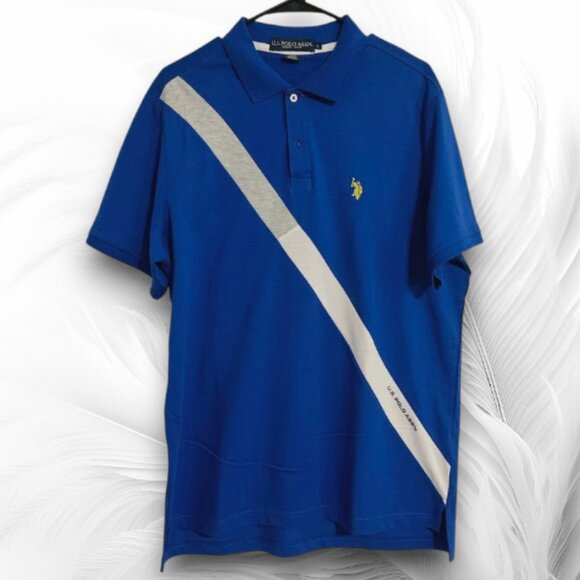 U.S. Polo Assn. Other - Polo Shirt with Diagonal Stripe on the Front Size: L